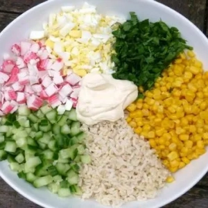 Salata od rakova: sastojci, mogućnosti recepata